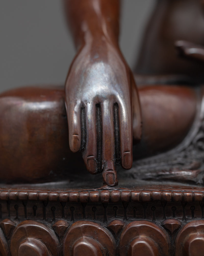 Shakyamuni Buddha Sculpture | Hand Carved Buddhist Tibet Art