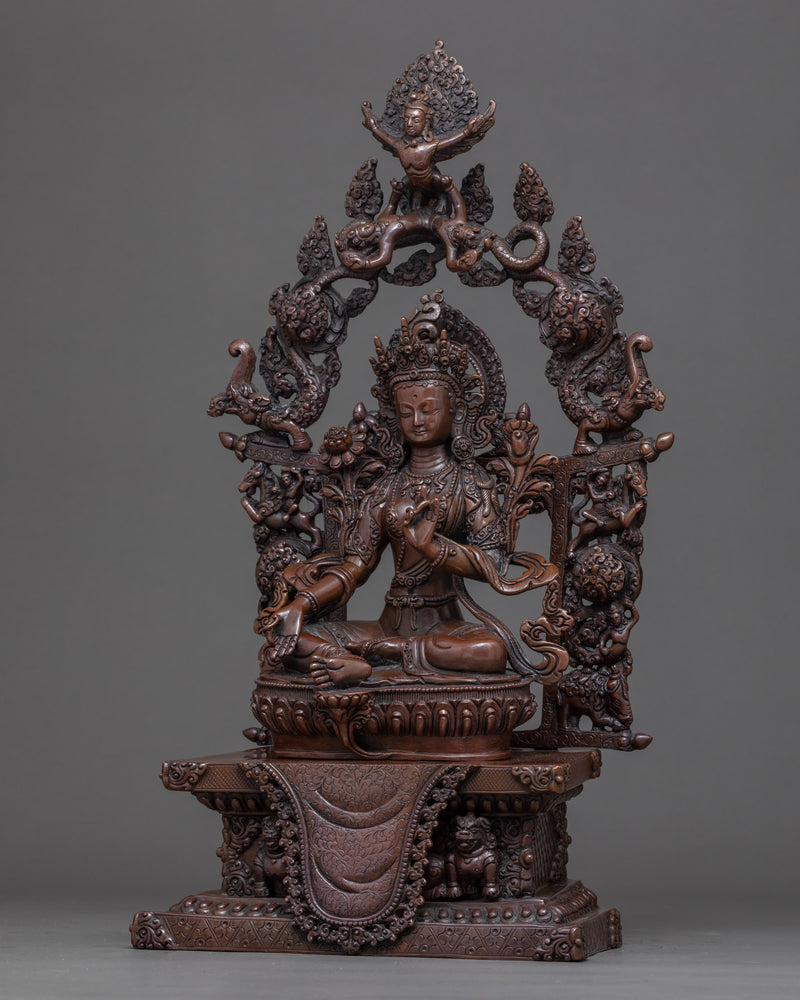 Green Tara Buddhist Art | Sculpted In Nepal