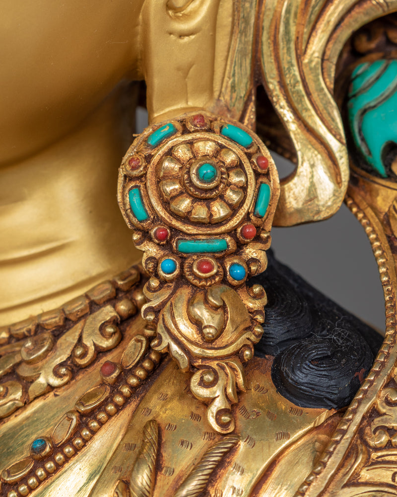 Four Arm Chenrezig Sculpture | Traditional Buddhist Art