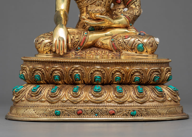 Three Buddhas Sculpture | Traditionally Hand Carved Art