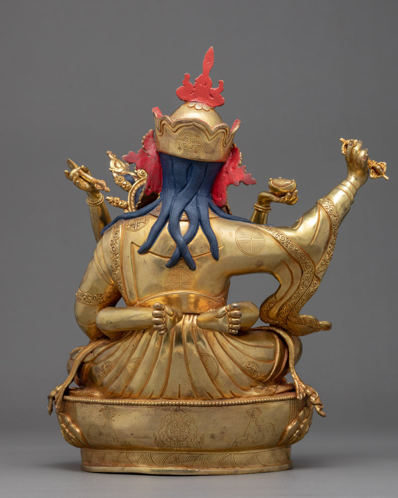 Guru Rinpoche With His Consort Statue | Traditionally Hand Crafted Sculpture