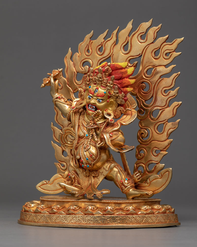 Vajrapani Bodhisattva Sculpture | Traditionally Hand Carved Buddhist Art