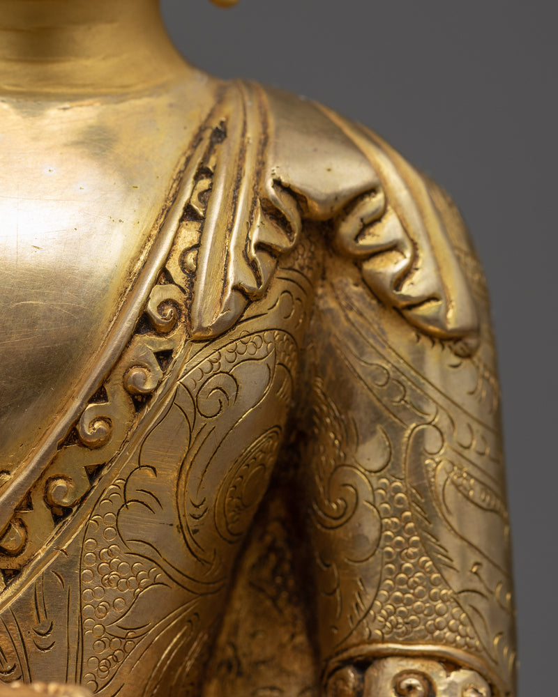 Dhyani Amitabha Buddha Sculpture | Traditional Himalayan Art Nepal