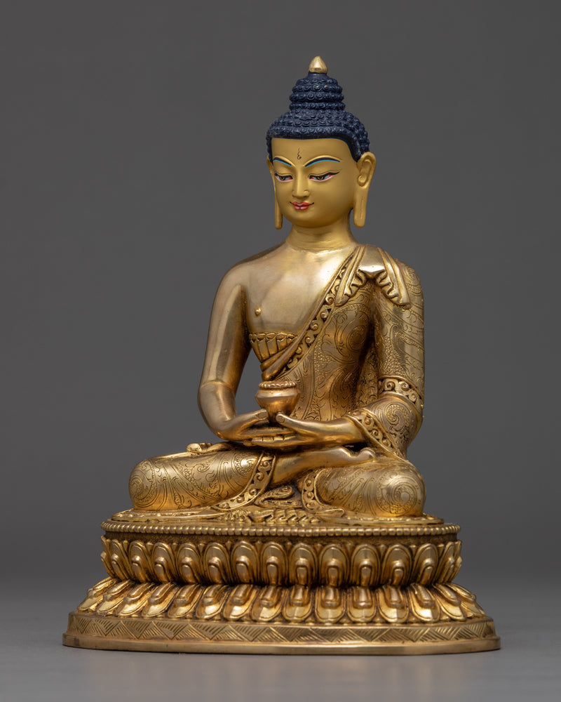 Dhyani Amitabha Buddha Sculpture | Traditional Himalayan Art Nepal