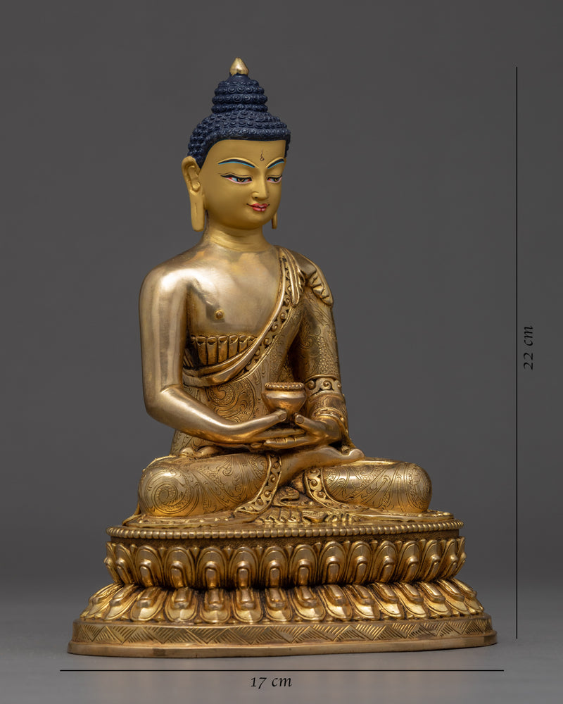 Dhyani Amitabha Buddha Sculpture | Traditional Himalayan Art Nepal