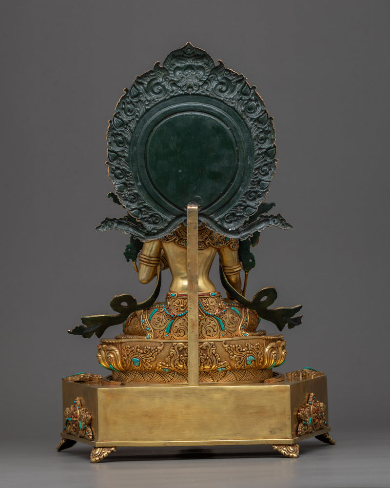 White Tara | Female Buddha Art | Traditional Buddhist Statue