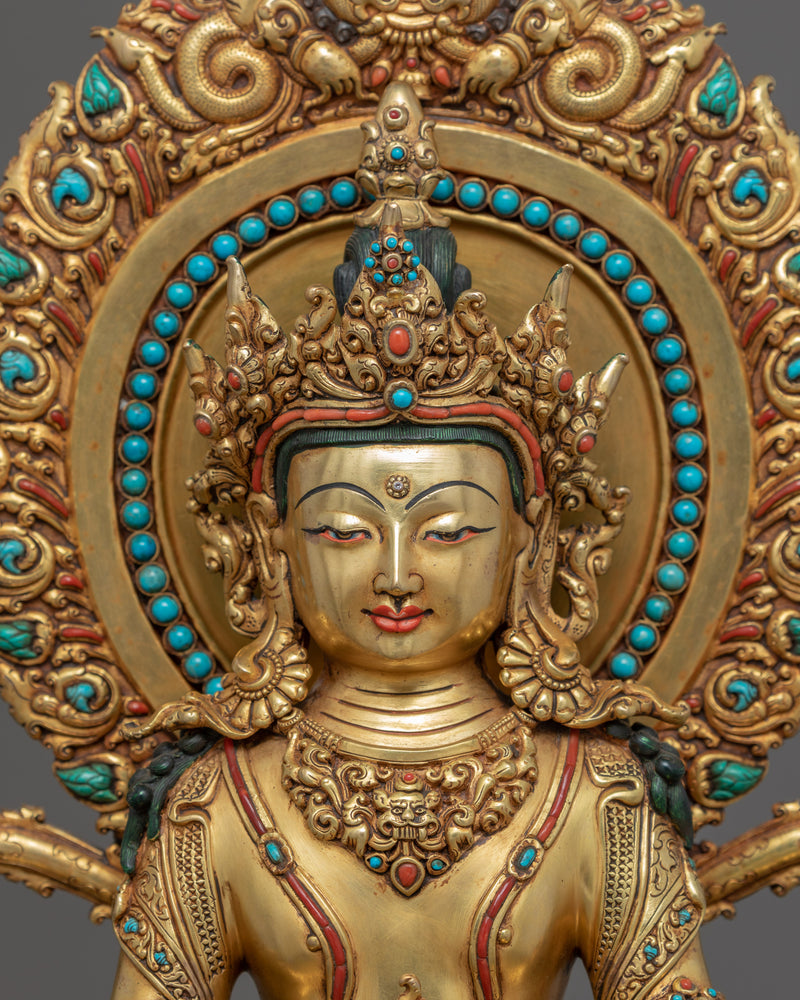Amitayus Buddha Art | Traditional Buddhist Statue