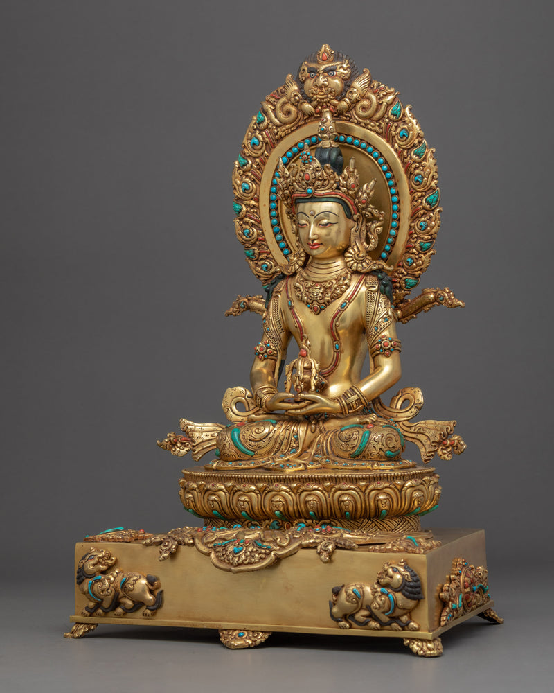 Amitayus Buddha Art | Traditional Buddhist Statue