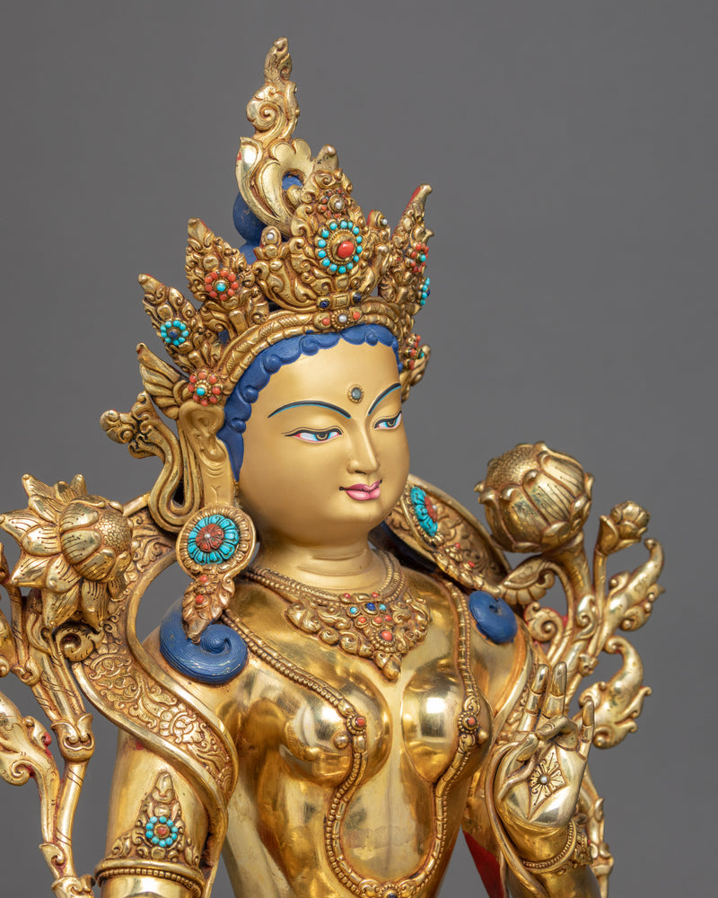Green Tara Buddha Art | Mother Tara Statue