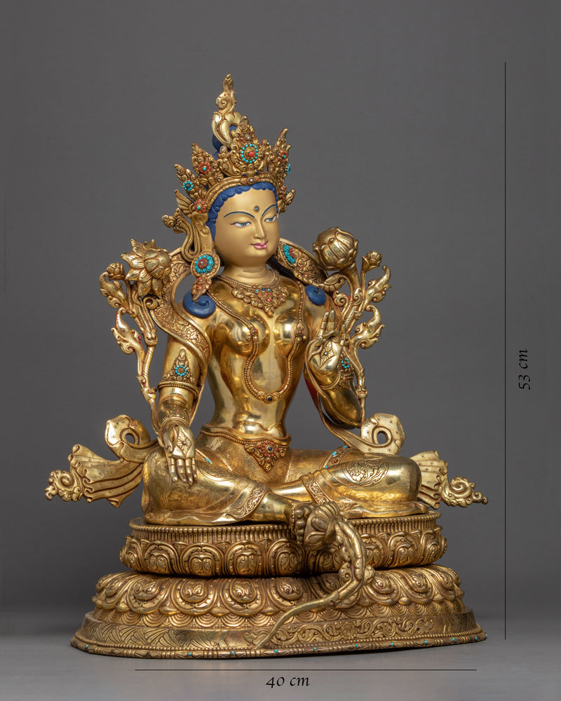 Green Tara Buddha Art | Mother Tara Statue