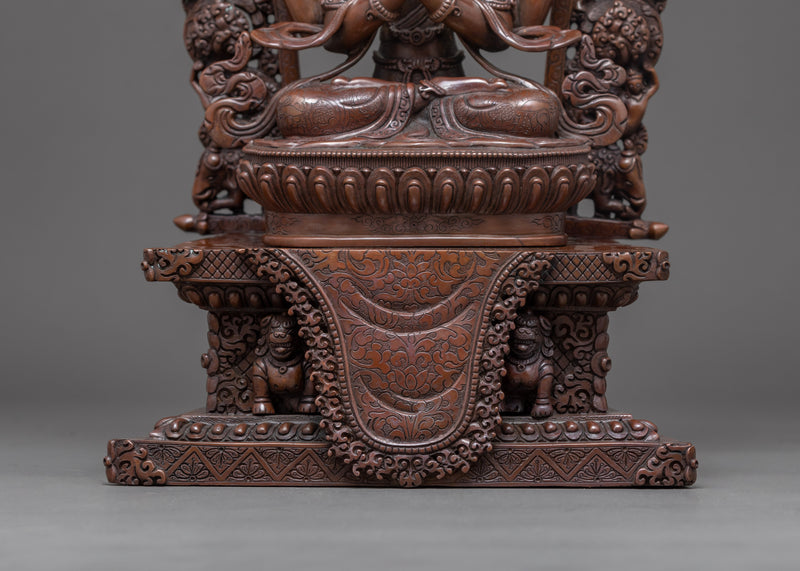 Chenrezig Bodhisattva Art | Traditionally Hand Carved Statue