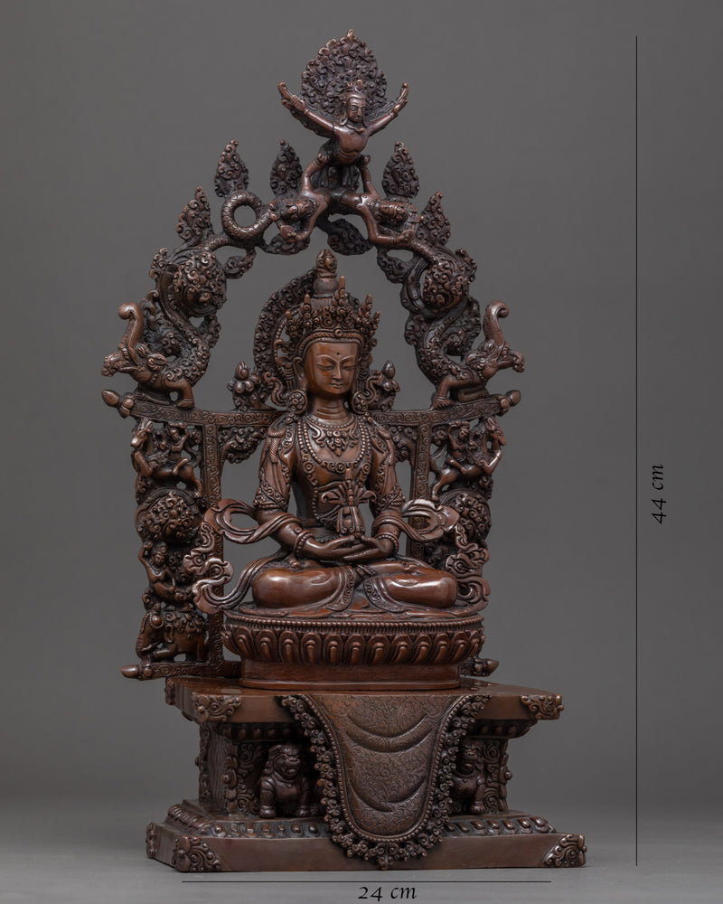 Amitayus Bodhisattva Sculpture | Traditional Buddhist Art
