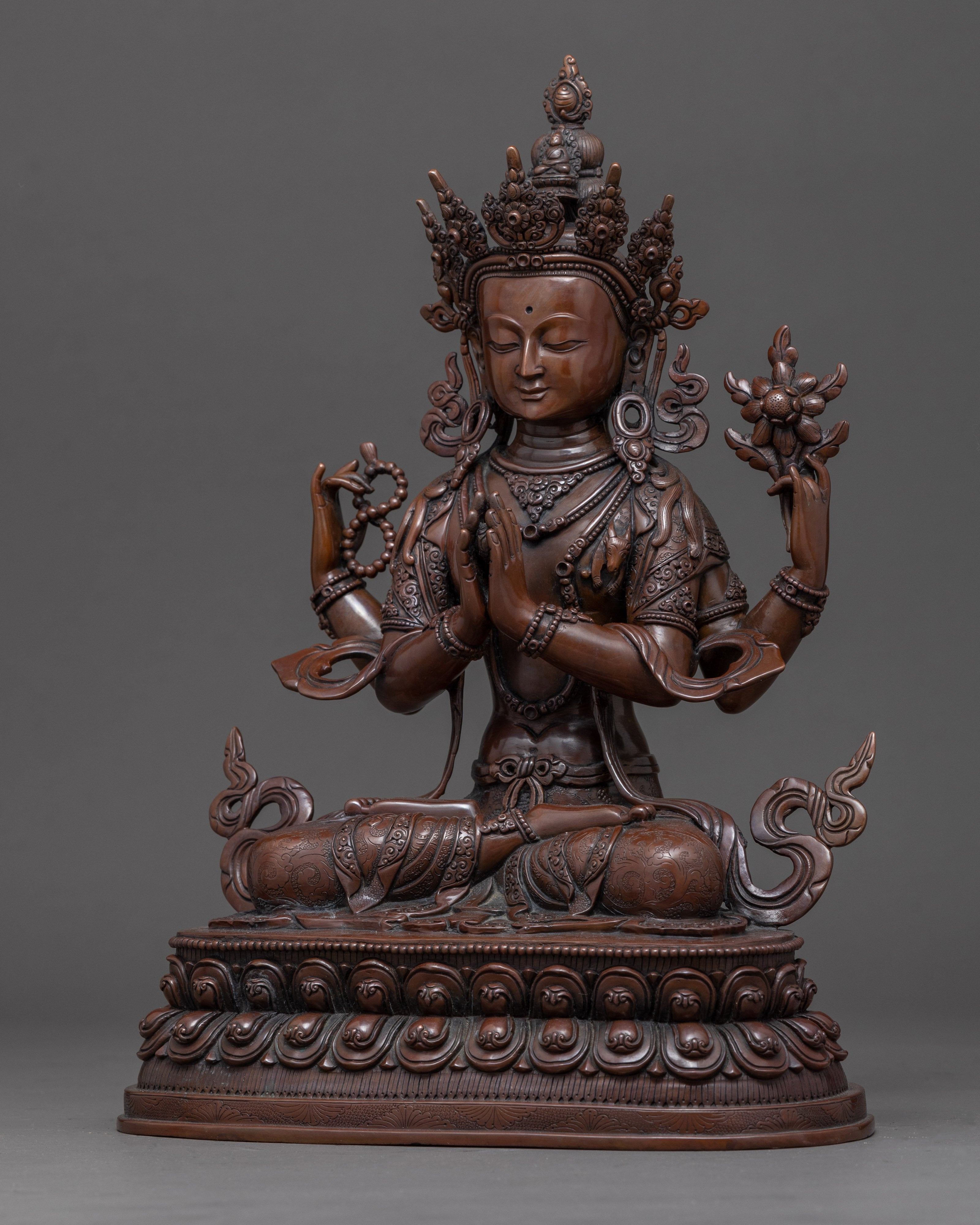 Avalokiteshvara Chenrezig Art | Traditionally Crafted Statue