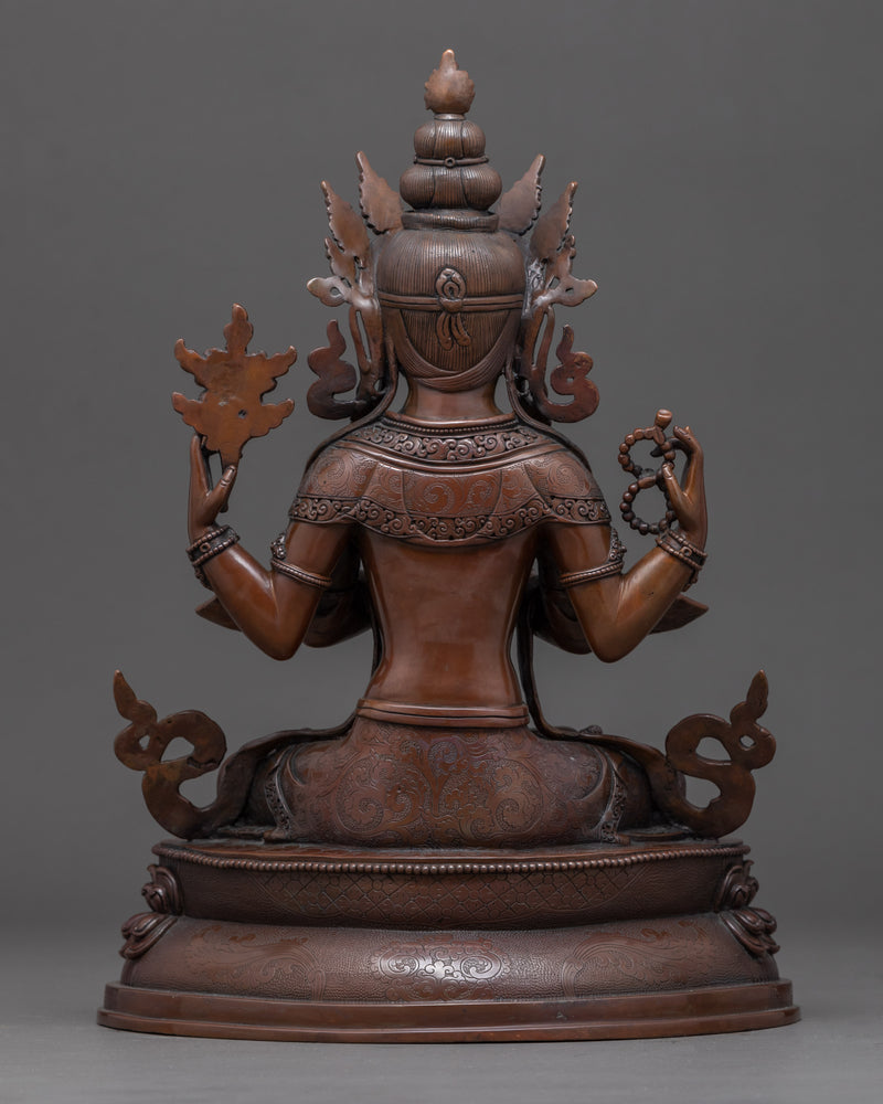 Avalokiteshvara Chenrezig Art | Traditionally Crafted Statue