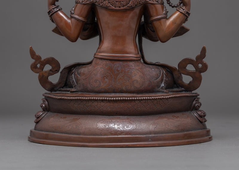 Avalokiteshvara Chenrezig Art | Traditionally Crafted Statue