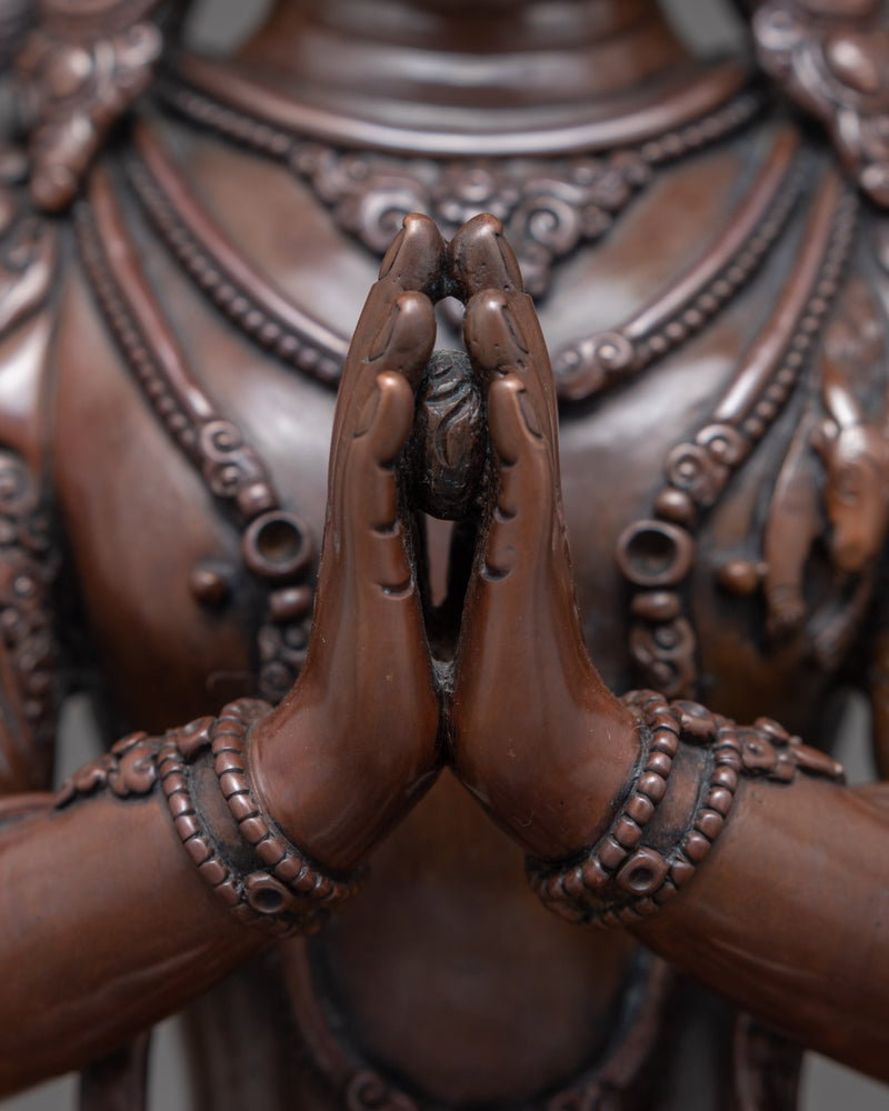 Avalokiteshvara Chenrezig Art | Traditionally Crafted Statue