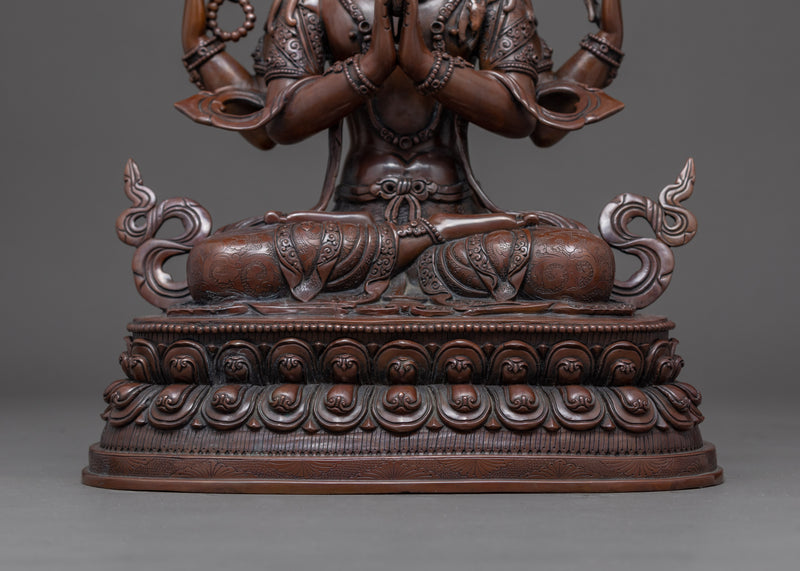 Avalokiteshvara Chenrezig Art | Traditionally Crafted Statue