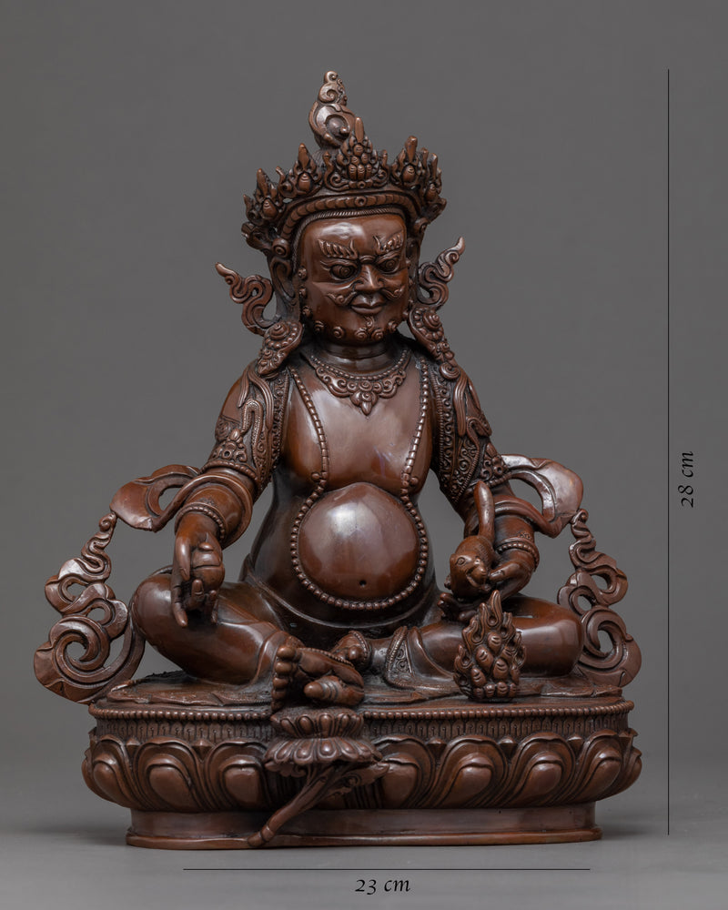 Dzambhala Wrathful Deity Statue | Traditional Tibetan Art
