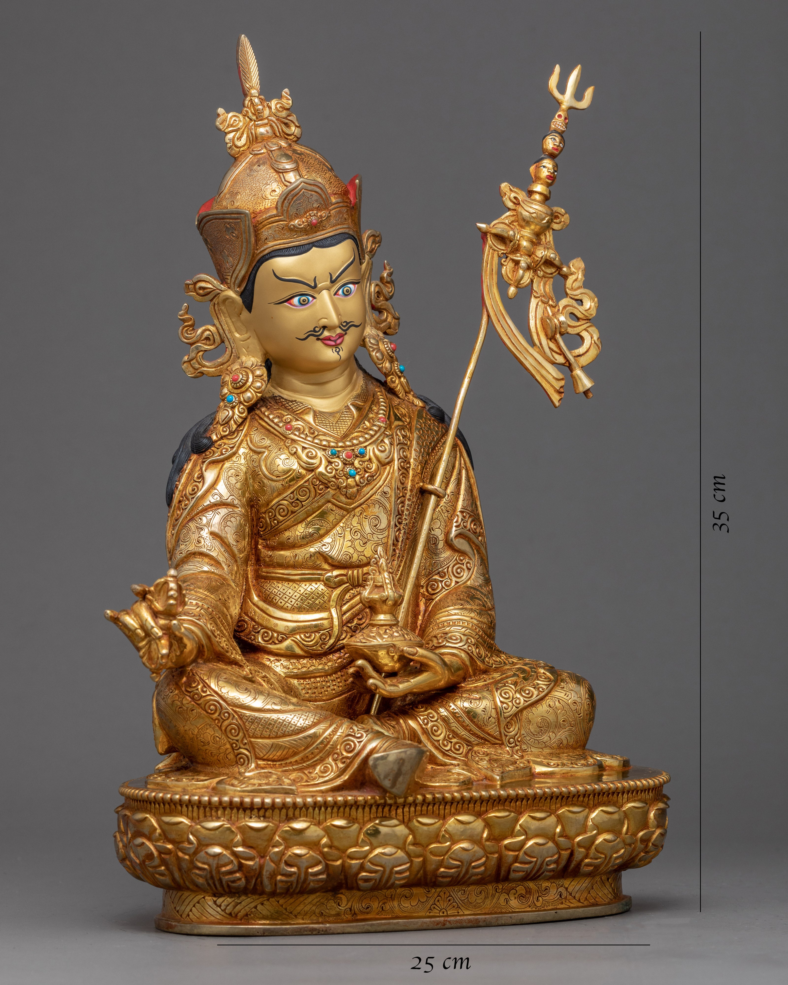 Guru Rinpoche Art | Traditional Tibetan Statue