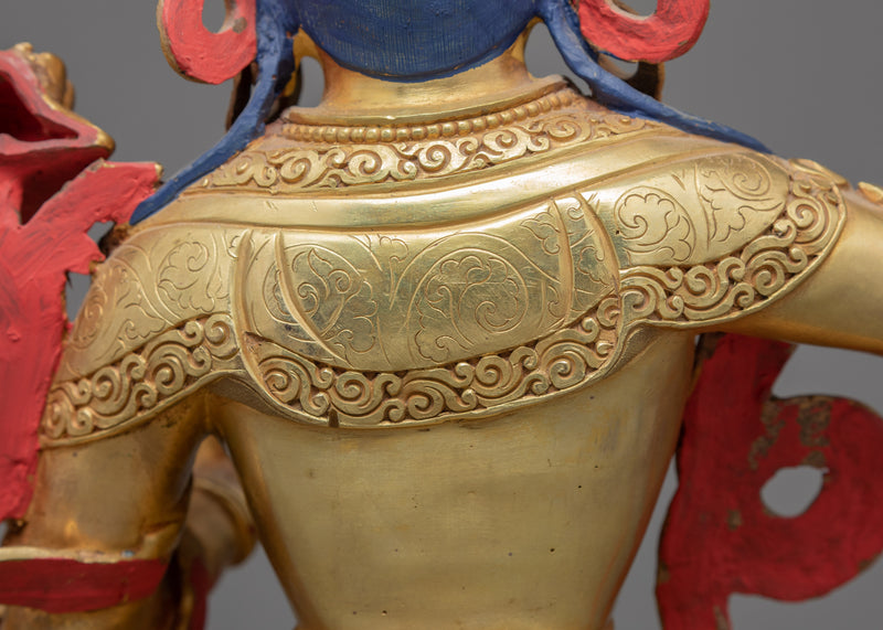 Manjushri Tibetan Sculpture | Hand Carved Sculpture