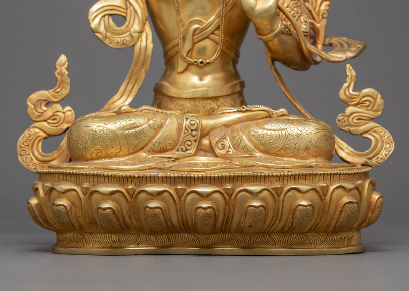 Manjushri Tibetan Sculpture | Hand Carved Sculpture