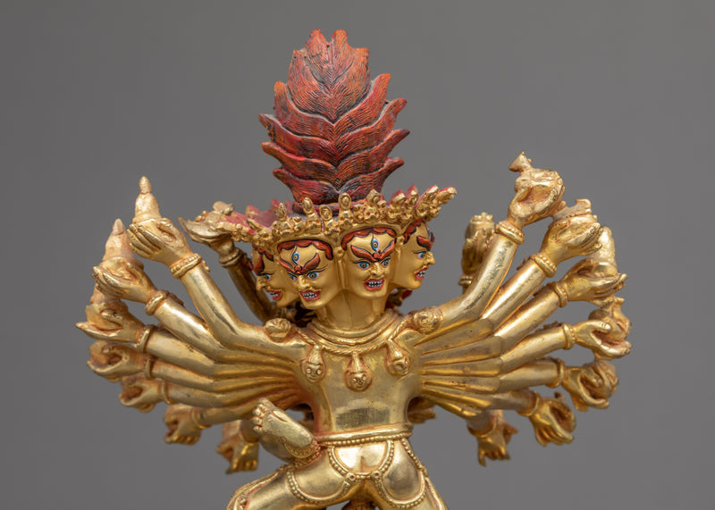 Hevajra Statue | Traditionally Crafted with his Consort