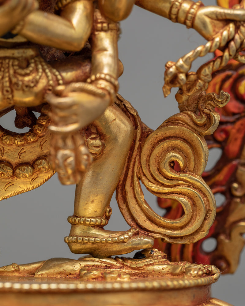 12 Armed Chakrasamvara Statue | Traditionally Crafted Buddhist Yidam
