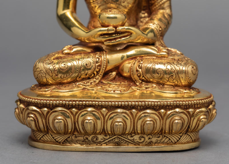 Amitabha Buddha Statue | Hand-made Gilded in 24K Gold | Buddha Statue