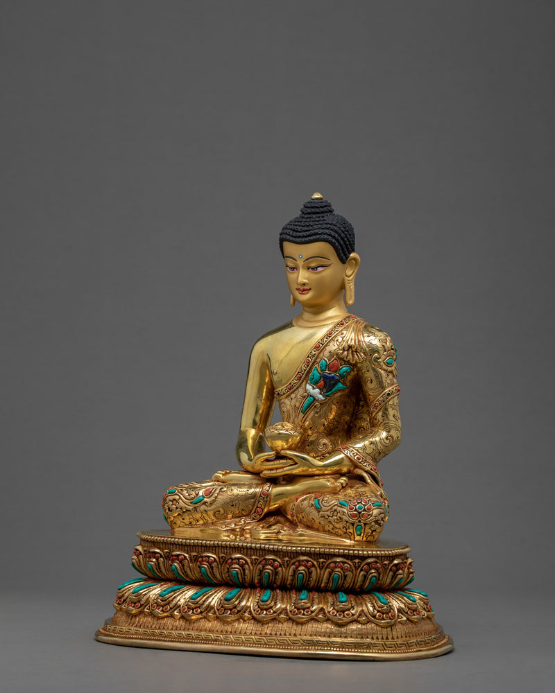 Dhyani Amitabha Buddha | Traditionally Hand Made Tibetan Statue