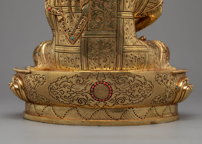 Amitabha Buddha Pure Land Statue | Gold Plated Himalayan Art