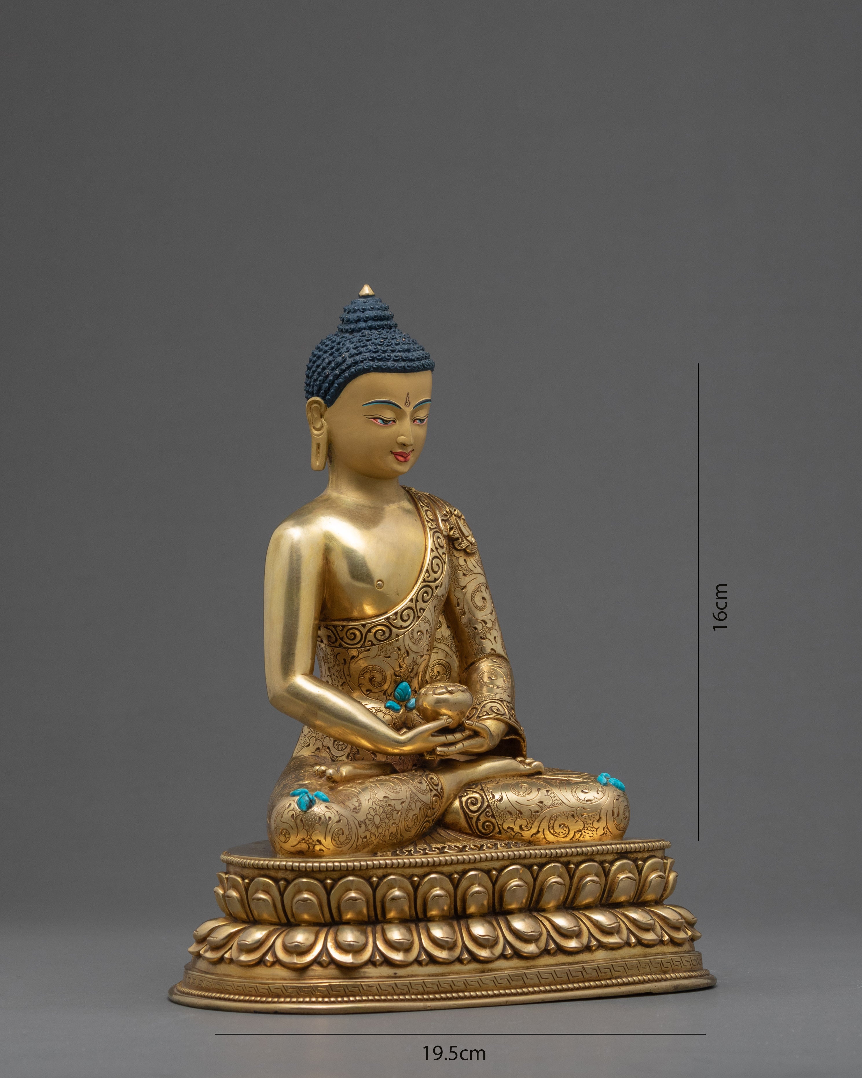 Amitabha Buddha | Handmade Buddhist Deity Sculpture | Tibetan Art Statue