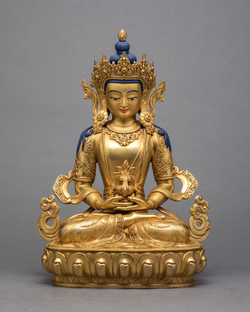 Tibetan Buddha Amitayus Statue