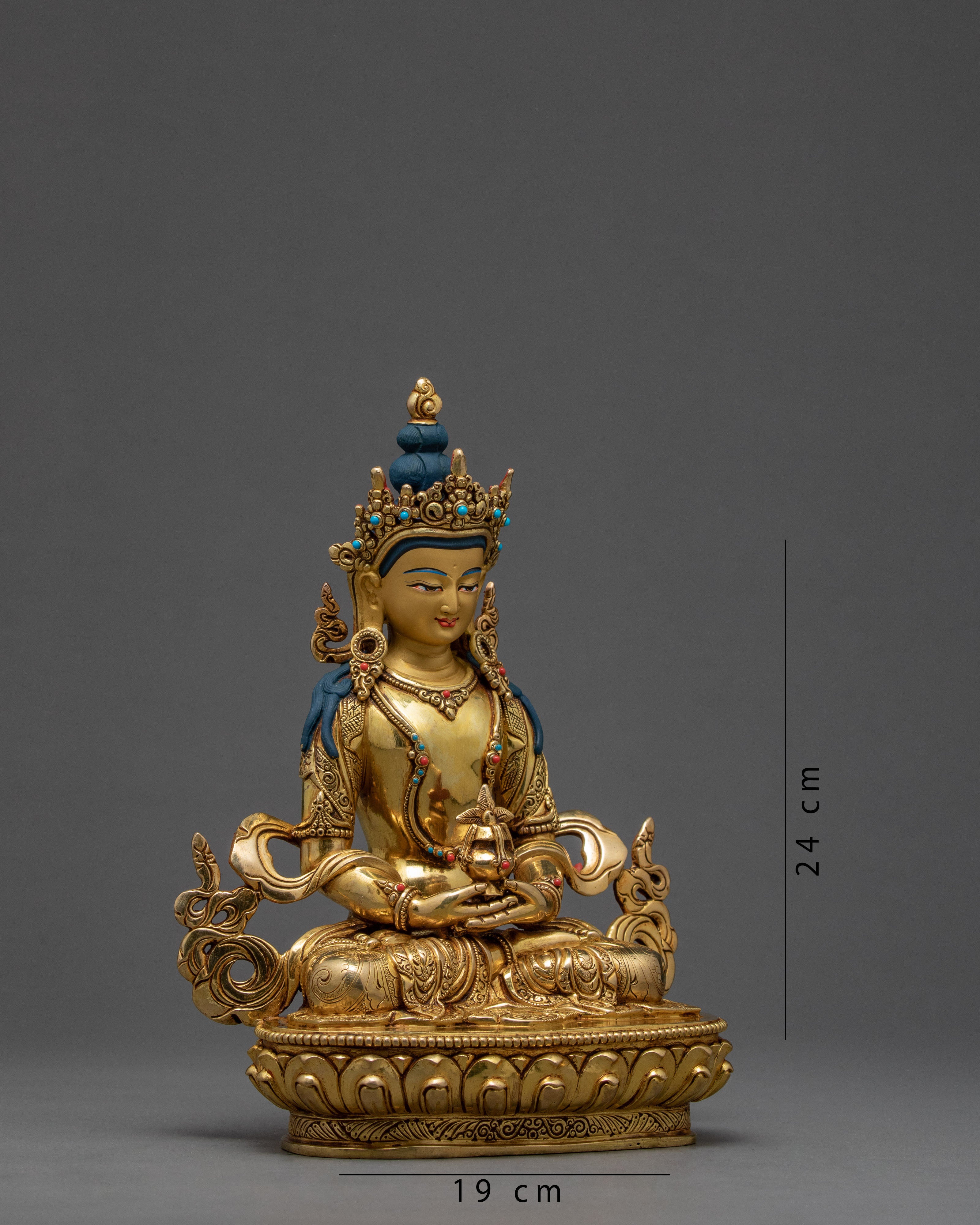 Amitayus Buddha Statue | Tibetan Bodhisattva Sculpture