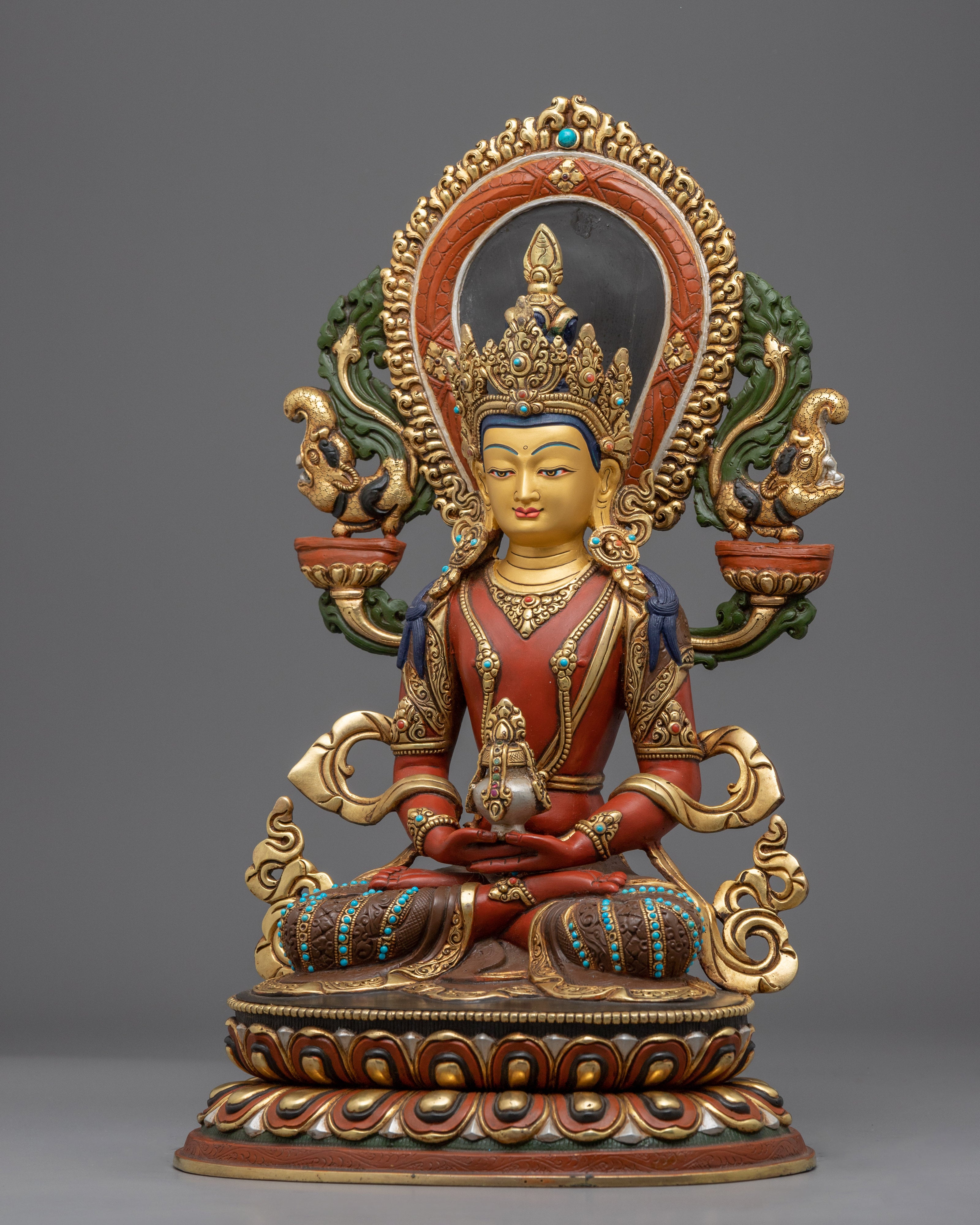 Buda Amitayus Hand-crafted Statue | Himalayan Traditional Art-works