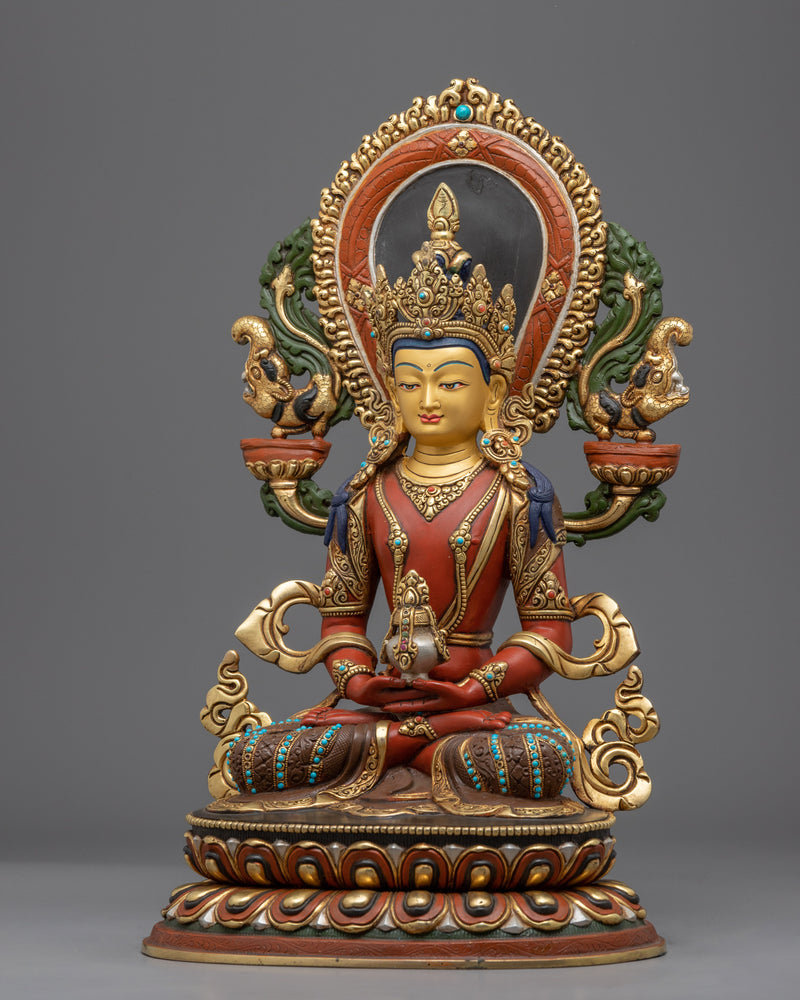 Buda Amitayus Hand-crafted Statue | Himalayan Traditional Art-works