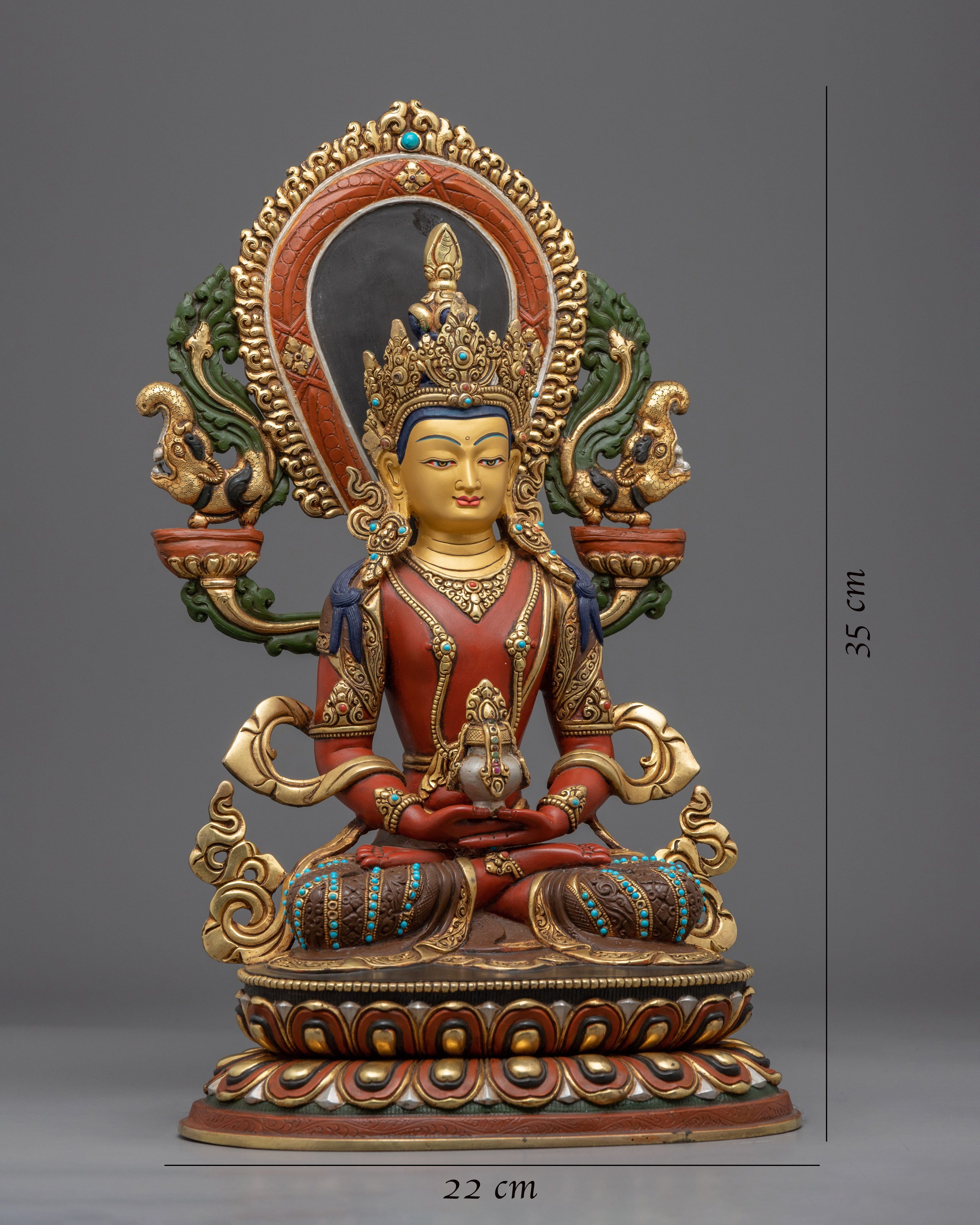 Buda Amitayus Hand-crafted Statue | Himalayan Traditional Art-works