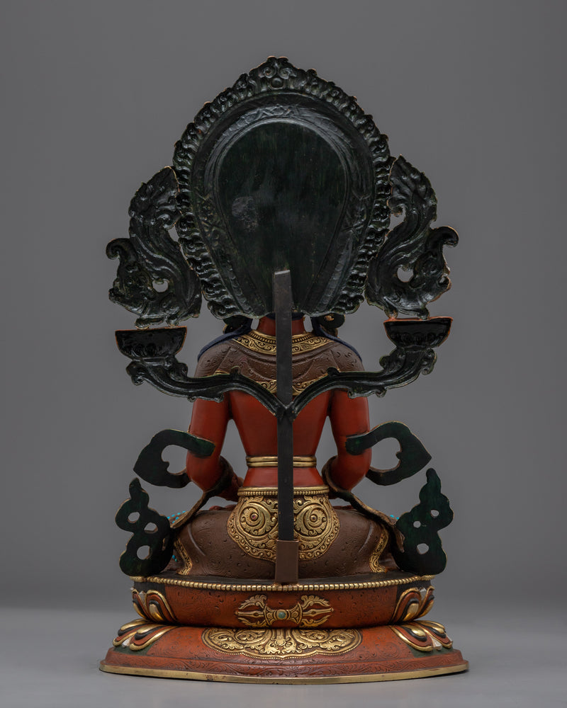 Buda Amitayus Hand-crafted Statue | Himalayan Traditional Art-works