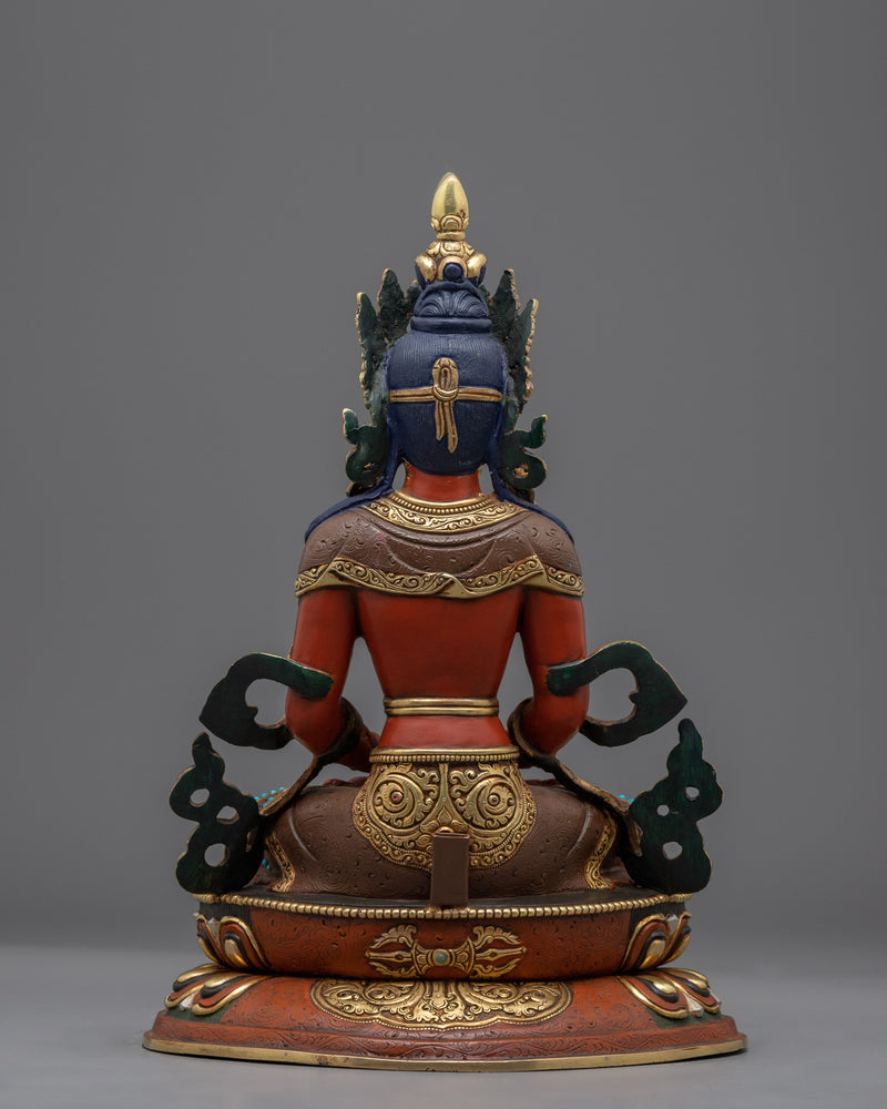 Buda Amitayus Hand-crafted Statue | Himalayan Traditional Art-works