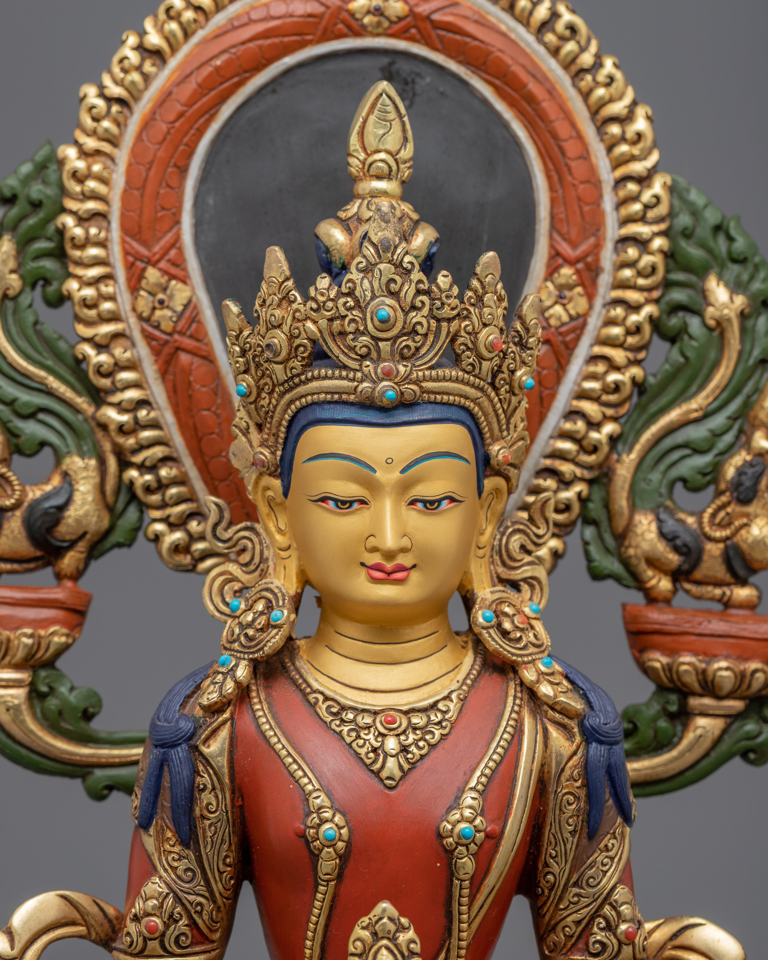 Buda Amitayus Hand-crafted Statue | Himalayan Traditional Art-works