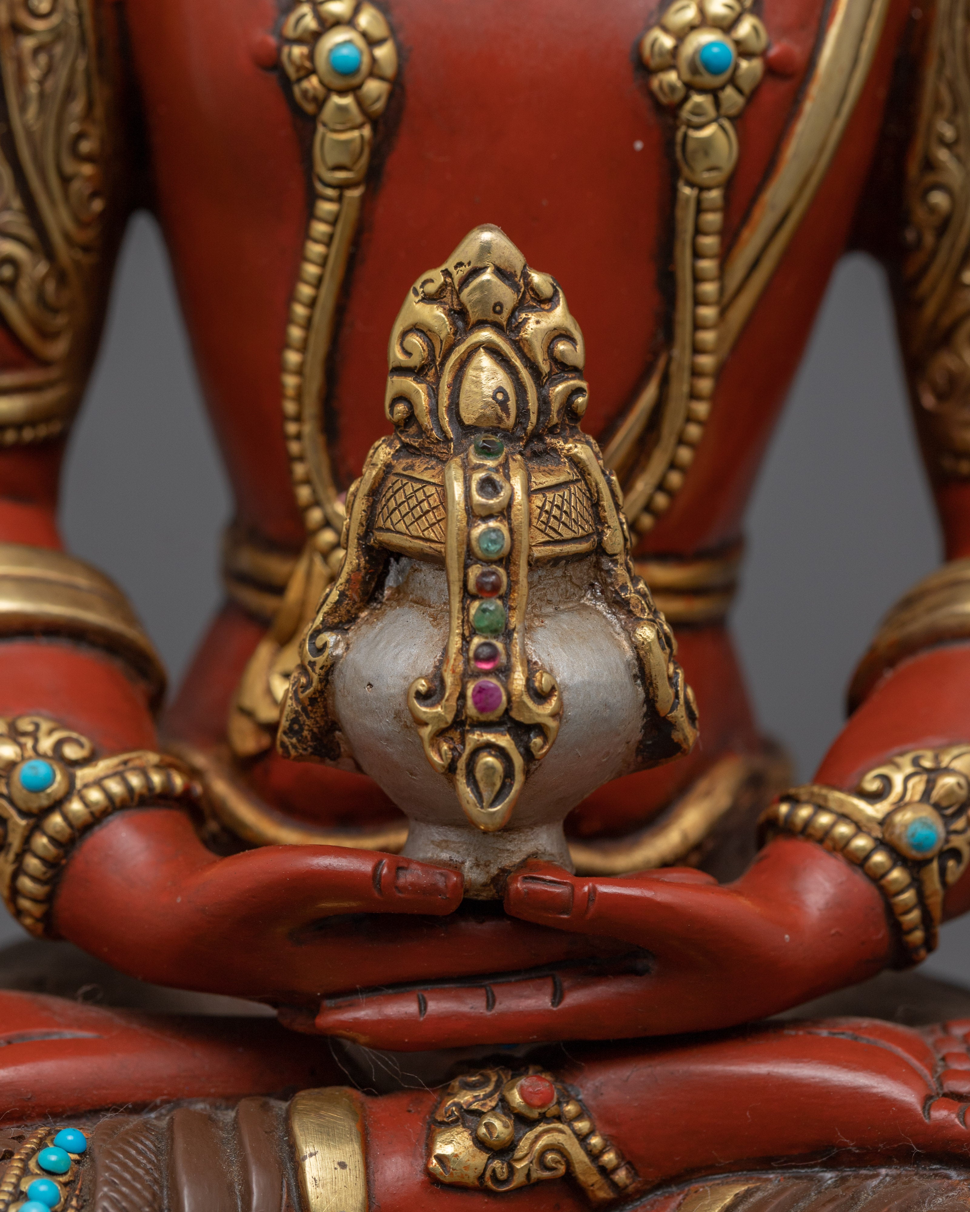 Buda Amitayus Hand-crafted Statue | Himalayan Traditional Art-works
