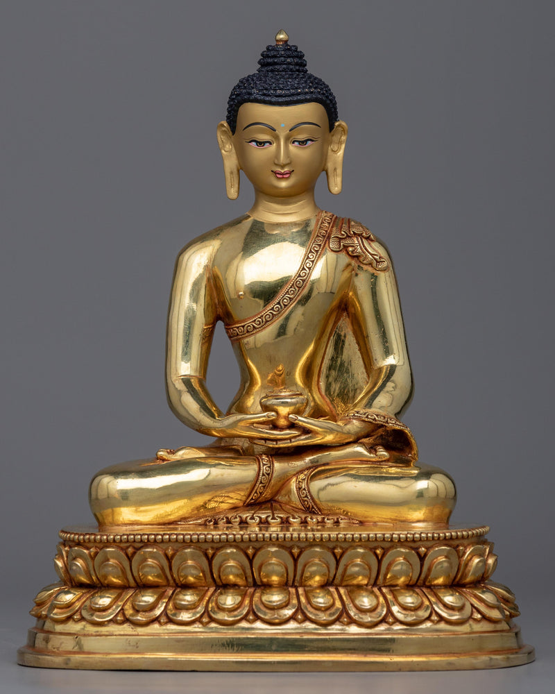 amitabha buddha mantra om ami dewa hrih statue