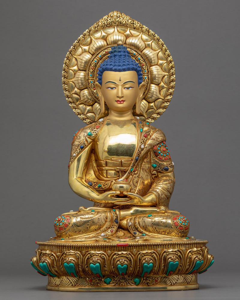 Amitabha Buddha Gold Staute