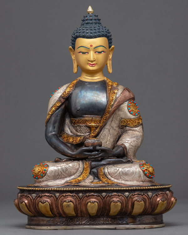 Namo Amitabha Buddha Copper Sculpture