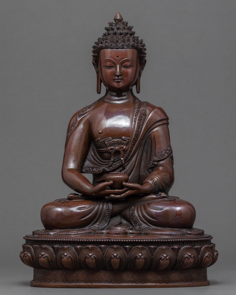 Namo Amitabha Buddha Copper Statue