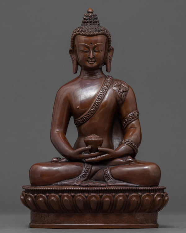 Amitabha Buddha Copper Sculpture