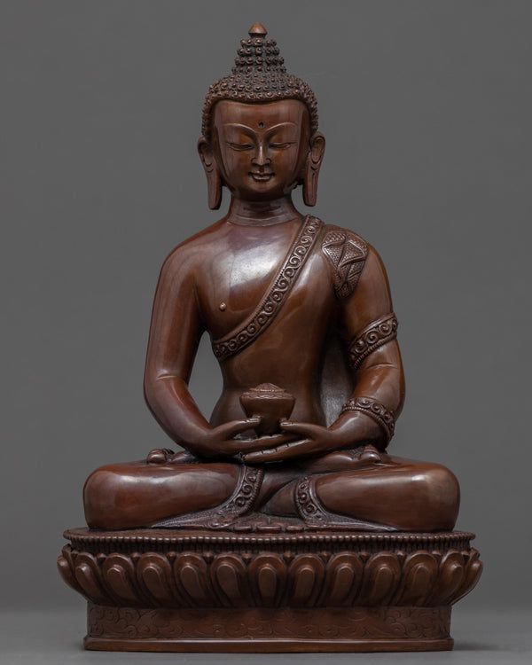 Amitabha Buddha Copper Sculpture
