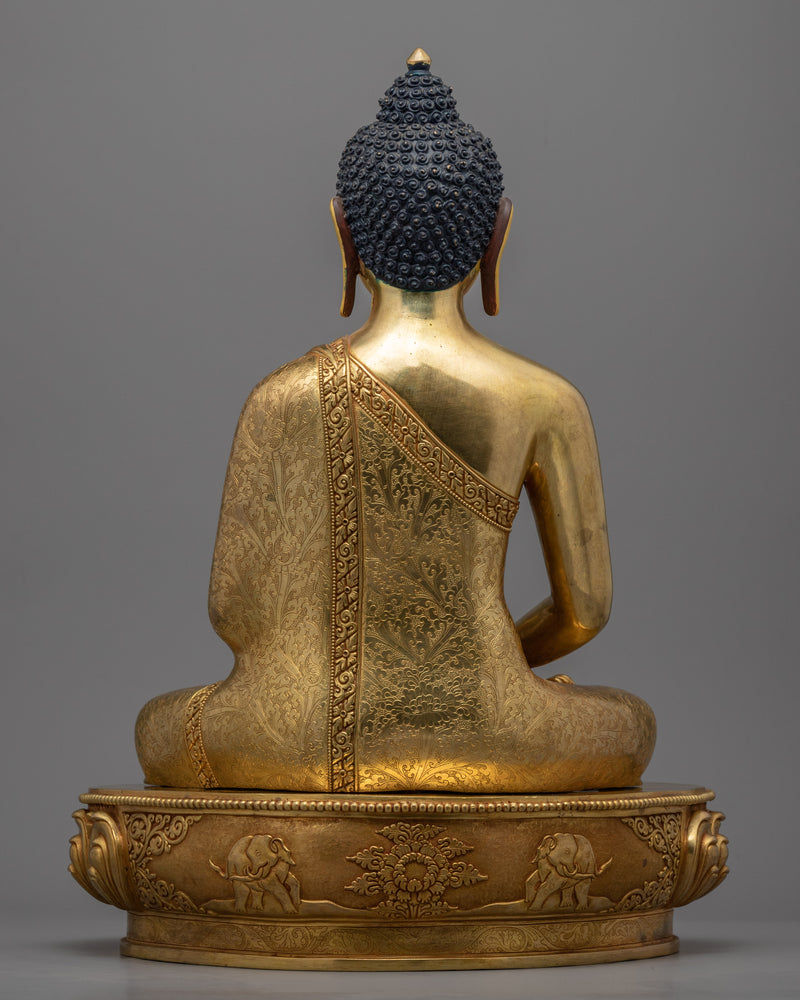 Gold Statue For Amitabha Buddha 48 Vows Practice | Tibetan Himalayan Buddha Sculpture