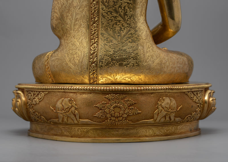 Gold Statue For Amitabha Buddha 48 Vows Practice | Tibetan Himalayan Buddha Sculpture