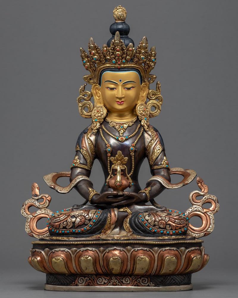 Buddha Amitayus Gold Sculpture 