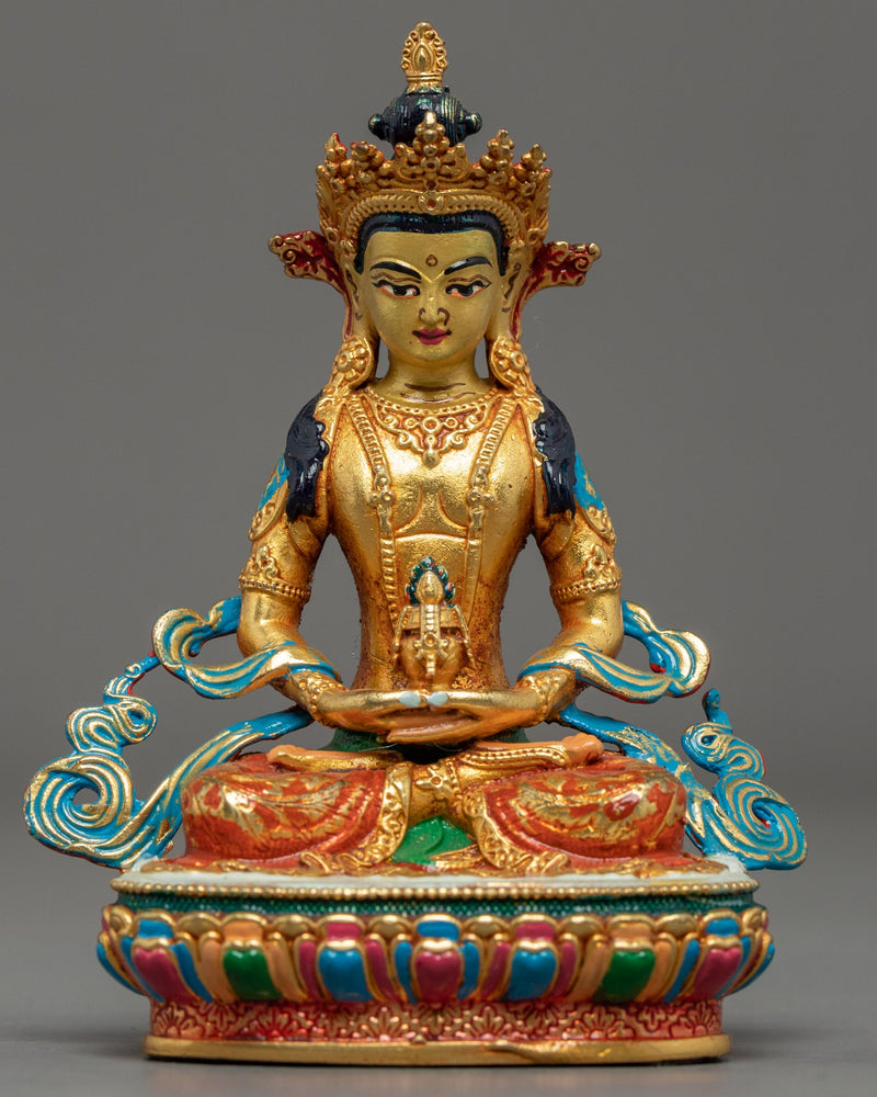 Miniature Statue of Amitayus Buddha